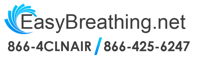 easy breathing logo with dark gray text